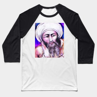 Averroes Pink Portrait | Averroes Artwork 8 Baseball T-Shirt